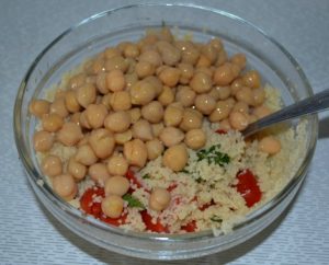 Salade de couscous et pois chiches