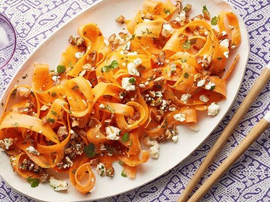 Photo Salade de carottes, dates et feta