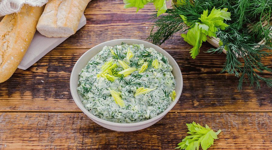 Salade à l'aneth et aux œufs