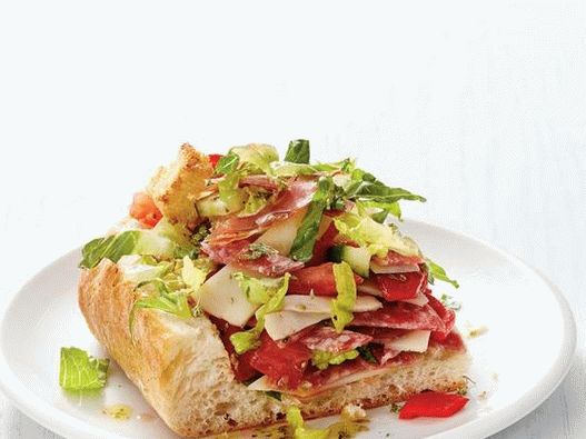 Photo Salade Panzanella dans un bol à pain