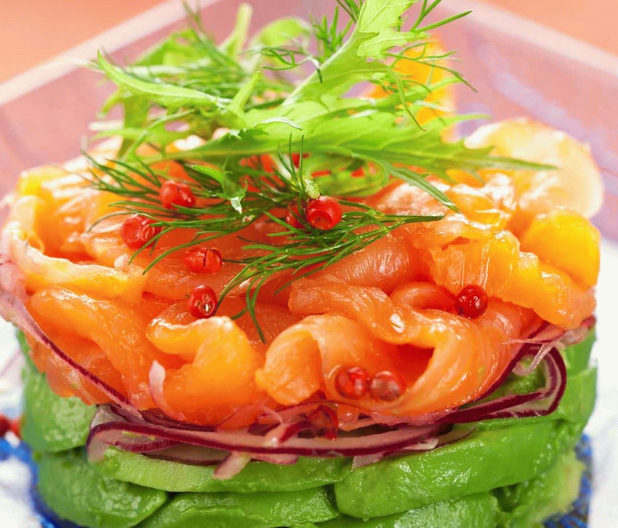 Saumon avec Salade de Kiwi