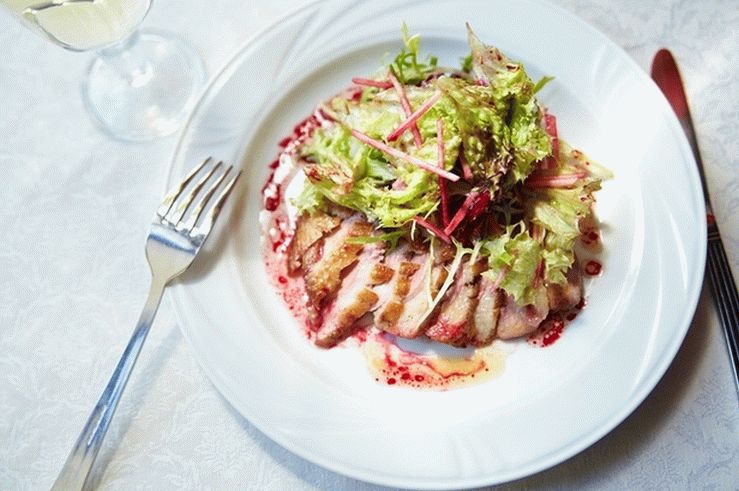 Salade de canard et betterave