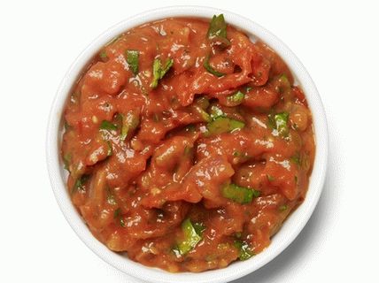 Photo de salsa avec des tomates frites