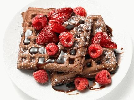 Gaufres au chocolat photo