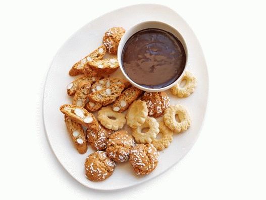 Photo sauce au chocolat avec amaretto