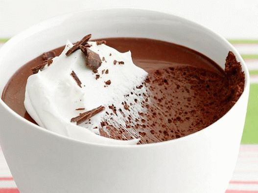 Pouding au chocolat avec photo