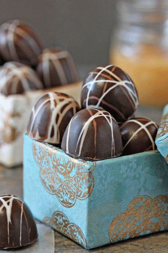 Photo Truffes chocolat-caramel au champagne