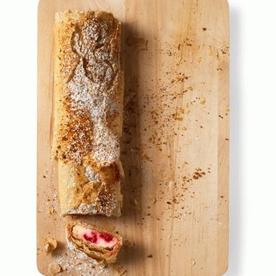 Photo strudel aux framboises