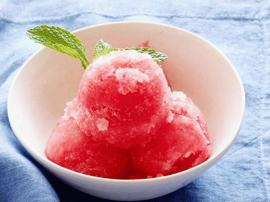Photo de sorbet à la pastèque