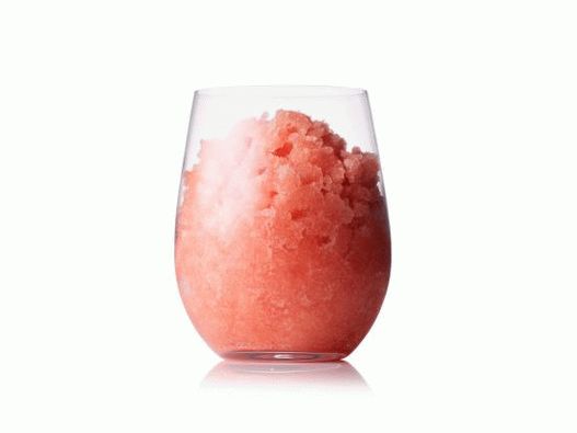 Sorbet photo de melon d'eau et de vin rosé