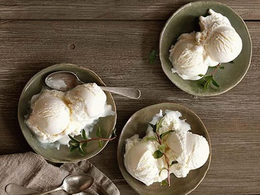 Photo de sorbet à la ricotta