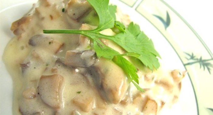 Sauce aux champignons séchée