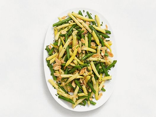 Photo Haricots verts frits au beurre d'amandes