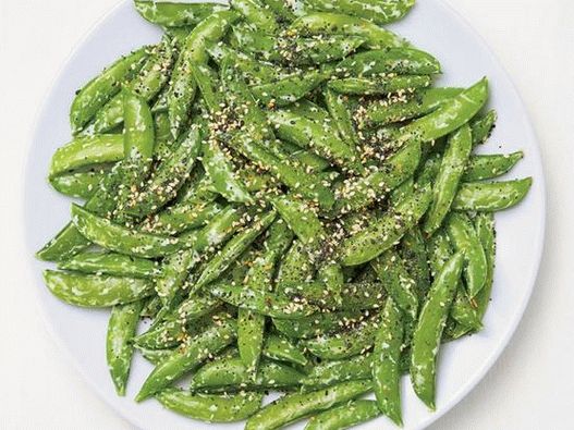 Photo de pois avec graines de pavot et graines de sésame