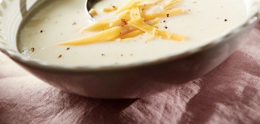 Photo Soupe de purée de chou-fleur au fromage