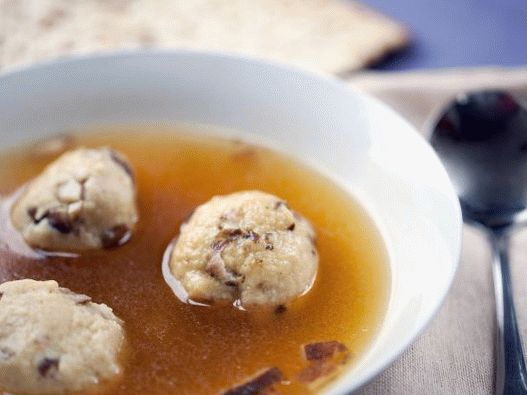 Photo Soupe aux genoux à la truffe farcie aux champignons shiitake