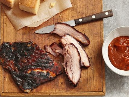 Photo de poitrine de porc grillée à la sauce au gingembre