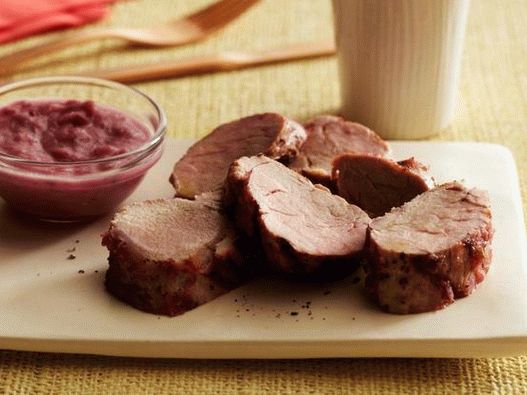 Photo Filet de porc grillé à la tequila et figue de Barbarie