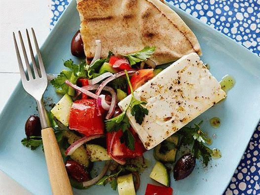 Photo de tapas de la salade grecque de Horiatiki