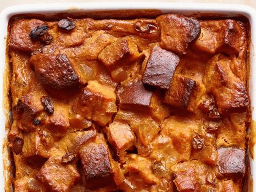 Photo de pouding au pain citrouille et gingembre