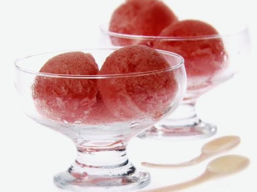 Photo sorbet de pastèque tropicale