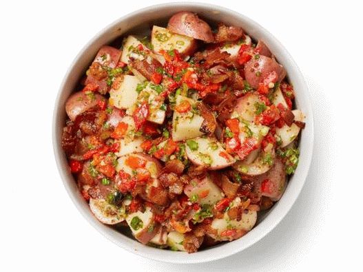 Salade de pommes de terre chaude au bacon