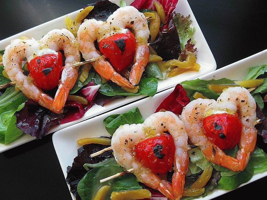 Salade de crevettes Twin Hearts 1000