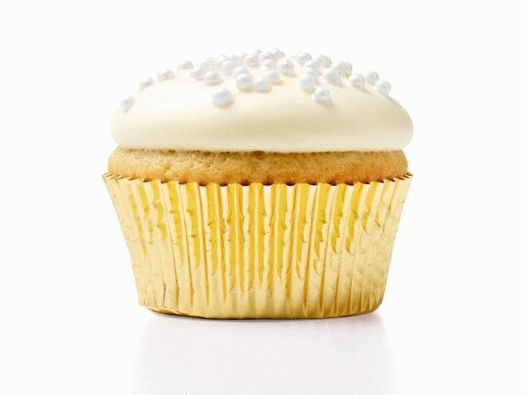 Photo de cupcakes à la vanille avec du champagne