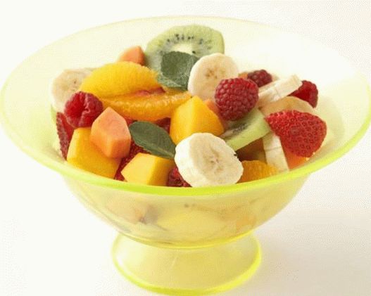 Salade de fruits frais à la menthe
