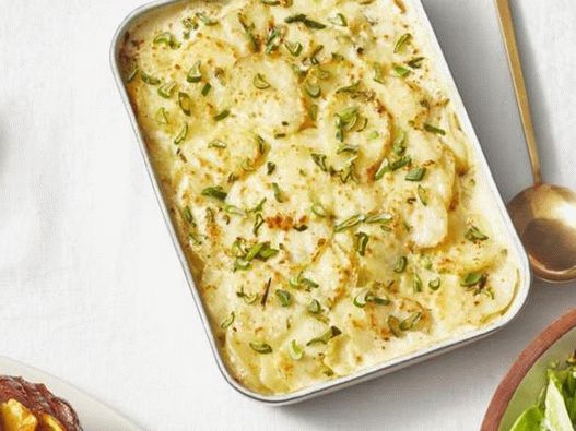 Gratin de pommes de terre au printemps