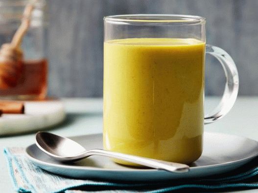 Photo du plat - Latte au lait de coco au curcuma