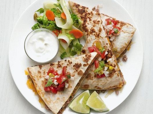 Plats de photographie - Quesadilla au brocoli et au mitlof