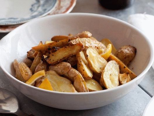 Photo de pommes de terre au four au citron