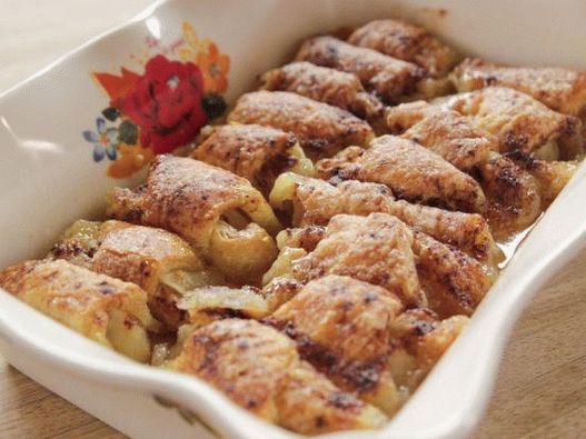 Photo pommes cuites dans une pâte