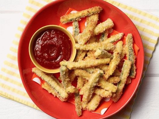 Photo courgettes au four panées au parmesan