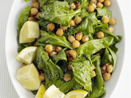 Pois chiches et épinards épicés