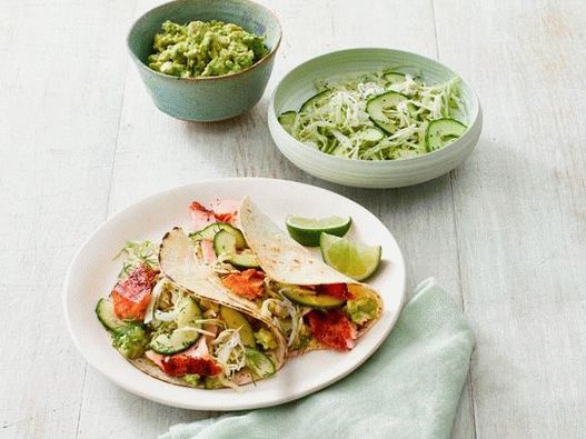 Tacos au poisson rouge