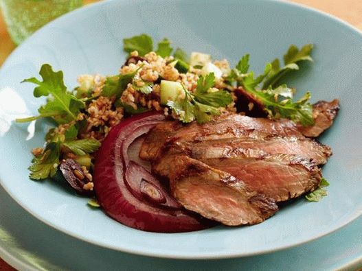 Steak avec Salade de Tabou