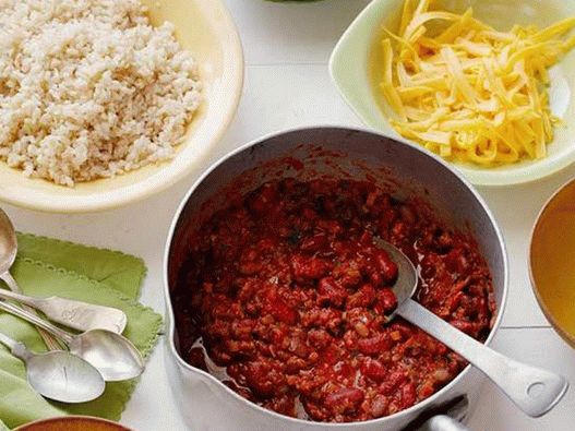 Chili avec deux types de haricots