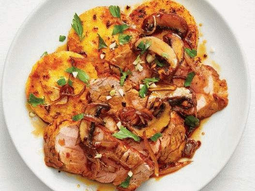 Ragoût de porc à la sauce aux champignons