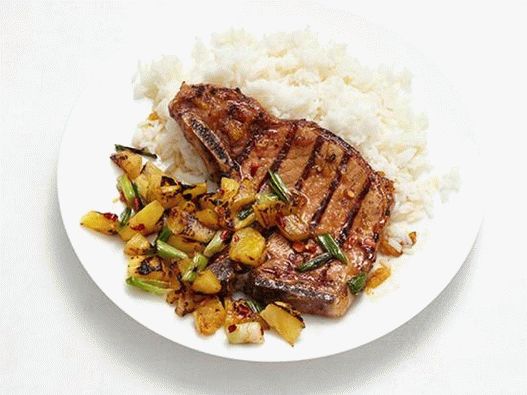 Longe de porc à la salsa à l'ananas
