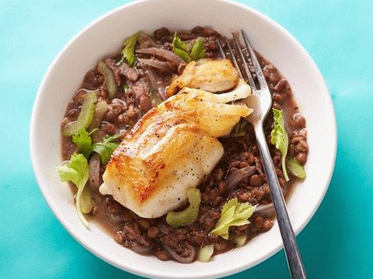 Morue frite aux lentilles en 25 minutes