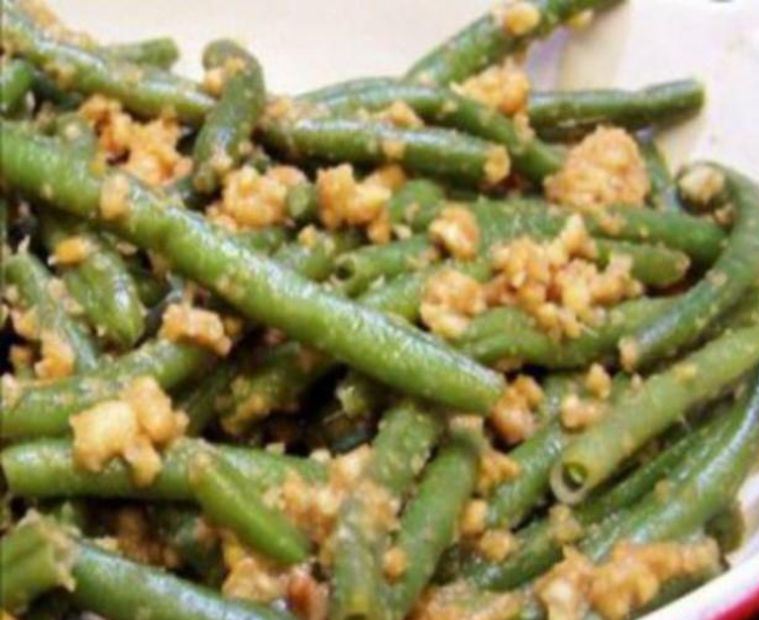 Haricots verts aux noix