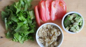Salade de quinoa vert