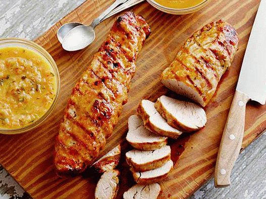 Photo Porc grillé à la sauce de mousse