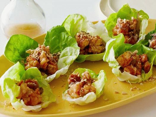 Photo Crevettes Frites Dans Des Saladiers